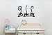 Decaltor Wall PVC Wall Sticker Decal Quote Art Vinyl Cat Pattern 8''×12' Black