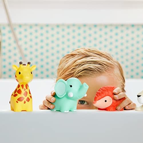 Munchkin Wild Animal Baby Bath Toy Squirts, 8 Pack, Multi