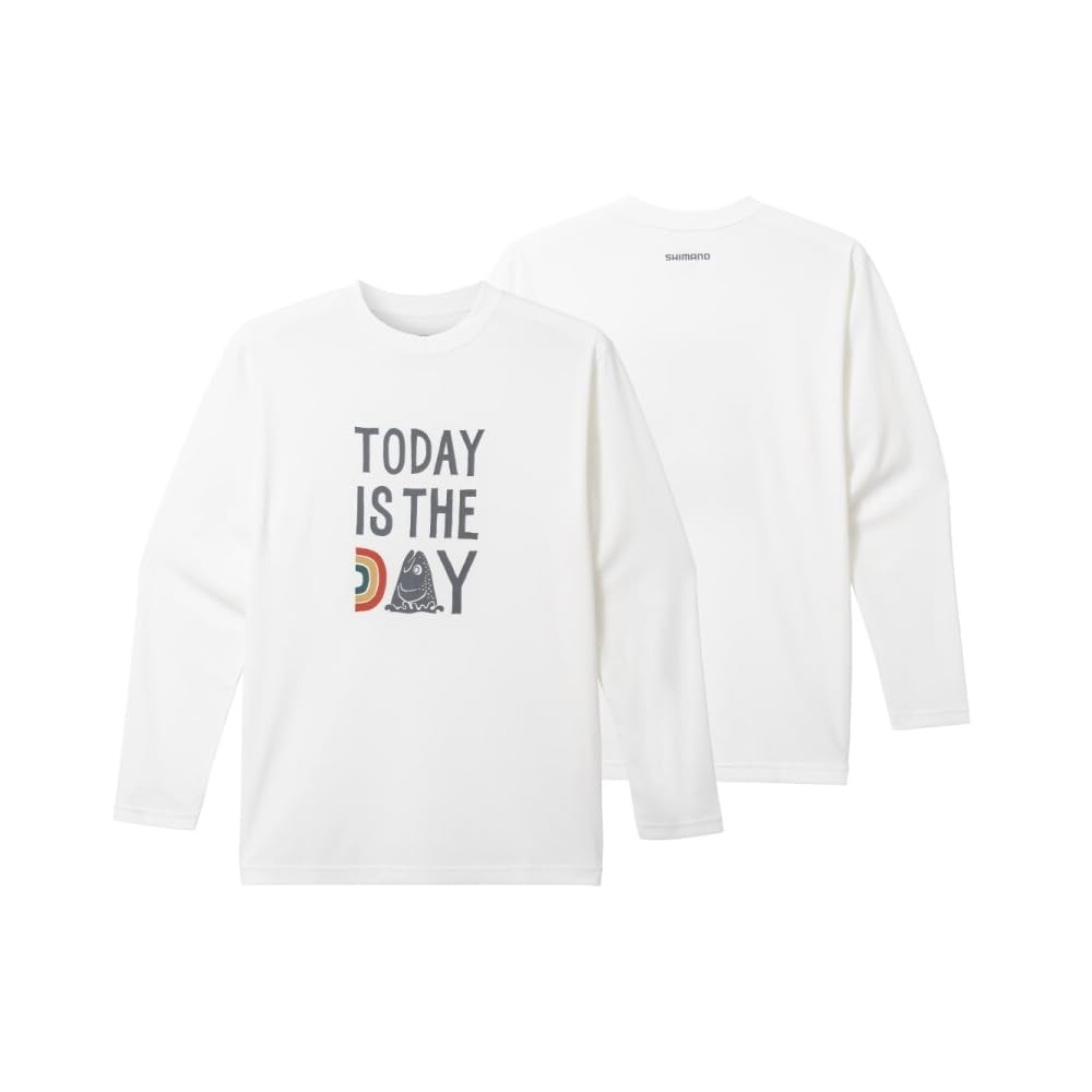 Amazon.co.jp: [シマノ] グラフィックロングスリーブ オフホワイト SH 