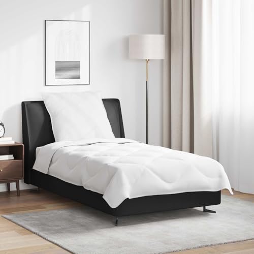 Mokuyary - Edredón de microfibra para cama de verano, con almohada de 2 piezas, color blanco, cómodo, para dormitorio, hotel -J 3376431