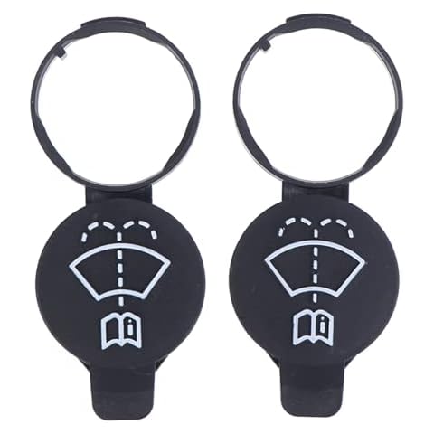 2 Pcs Car Spray Bottle Cover Car Windshield Washer Bottle Cap Nozzle Cover Windshield Washer Fluid Container Cap for Chevrolet Camaro GMC Buick Replacement Cover