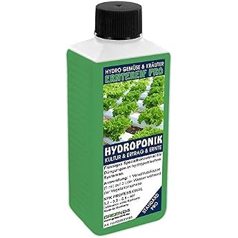 Hydro-harvesting nutrient solution NPK full fertilizer for herbs & vegetables plants in hydroponics and hydroponics systems Home gardening fertilizer 250ml nutrients as concentrate plant harvesting