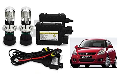 RS Enterprises Cars Maruti Suzuki Swift 2012 H4 - HID Conversion Light Kit ( 2 HID Light , 2 Blaster , Wiring ) Vehicle HID Kit for Car Headlight