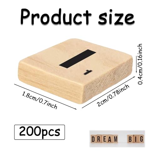 200 Stück Scrabble Buchstaben Holz A bis Z Puzzle, Scrabble Junior, Scrabble Buchstaben, Holz Buchstabe Fliesen zum Spielen für Kindererziehung Bastelarbeiten Schlafzimmer Decor