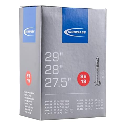 1x Schwalbe Unisex - Erwachsene Fahrradschlauch SV19 40/62-584/635 EK 40 mm Fahrradzubehör Cover