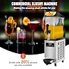 Uargd Commercial Slushy Machine, 12L / 3.2 Gal Single Tank, 24 Cups Capacity, 110V 550W Stainless Steel Frozen Drink Maker for Smoothies, Margaritas, and More – Ideal for Parties, Cafes, Bars