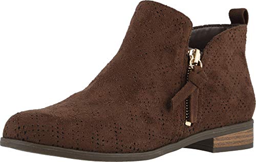 Dr. Scholl's Shoes Women's Rate Zip Ankle Boot, Chocolate Brown, 8 US