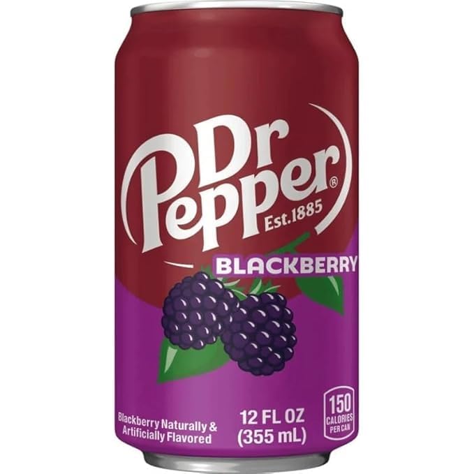 Dr Pepper & Blackberry Soft Drink Each 340ml, Pack of 3 (UK)-image-19