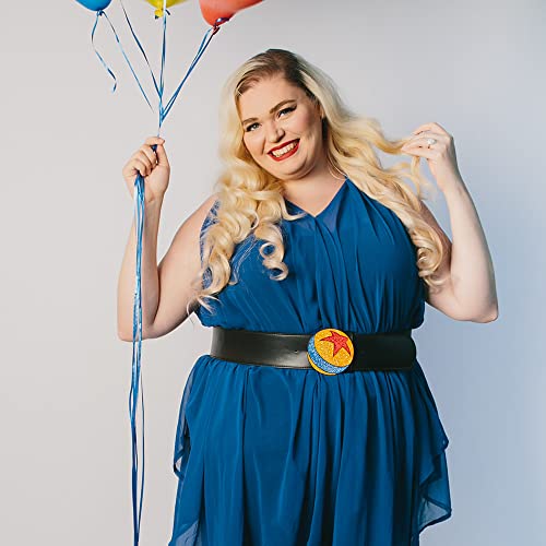 Buckle-Down Men's Disney Pixar, Luxo Ball Glitter Enamel Cast Black, Vegan Leather Belt4