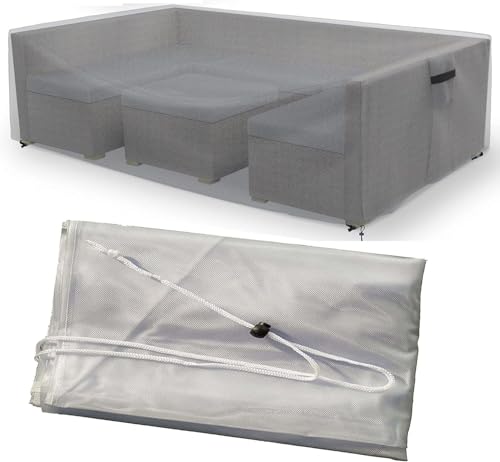 Couverture de table de patio extérieure étanche avec cordon bas - 2