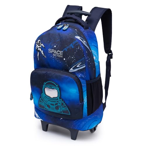 Mochila Kit Infantil Rodinha Astronauta Lancheira Estojo