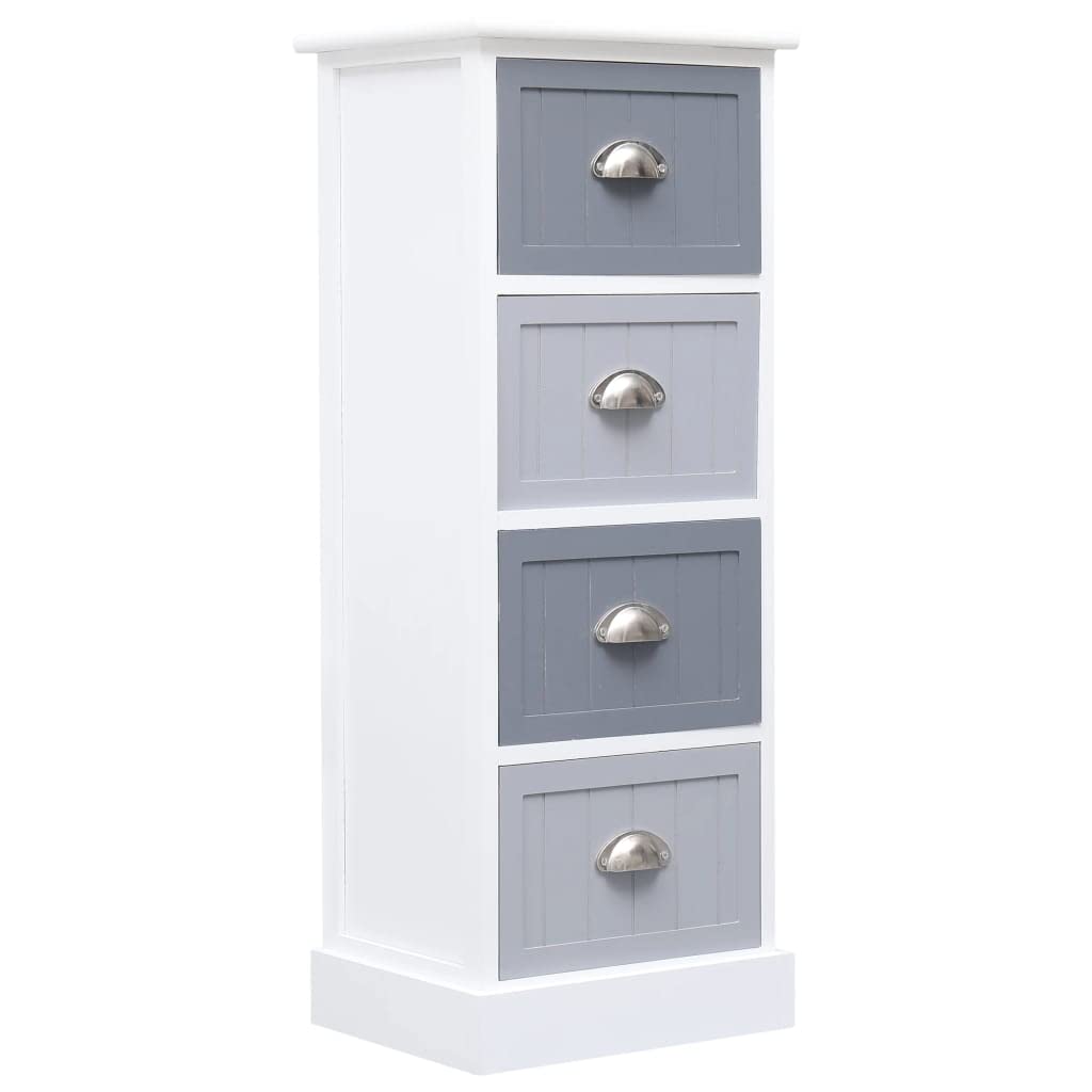 Mueble de ordenación con 4 cajones y madera MDF para organizar el salón y dormitorio