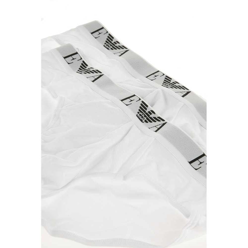 Emporio Armani 111321cc715, Baño Para Hombre, ( lot de 2 ), Blanco (White), Small
