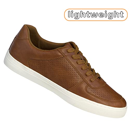 Men's Leather Dress Sneakers Fashion Simple Soft Casual Shoes For Men Low Top Business Casual Shoes For Men Casual Sneakers For Men #TOP3