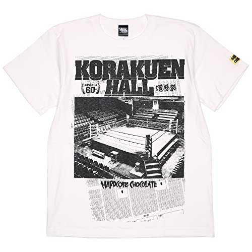 [ハードコアチョコレート] 後楽園ホール (激闘バニラホワイト)(SS:TEE)(T-1792-HW) Tシャツ 半袖 カットソー 国内正規品 XL バニラホワイト