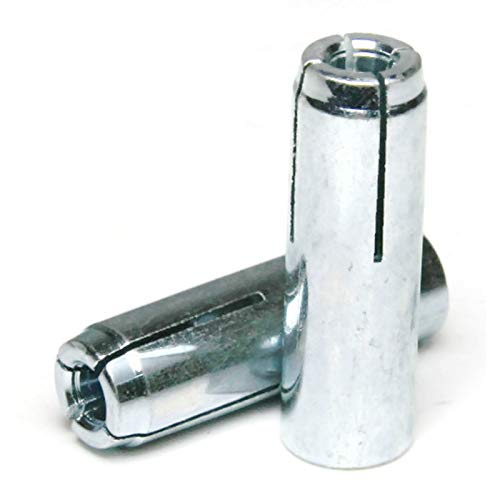 Concrete & Stone Drop in Female Expansion Anchors with Setting Tool Zinc Plated Steel 1/2"-13 x 2 Qty 25