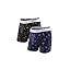 Version A:black Print/Navy Blue Print