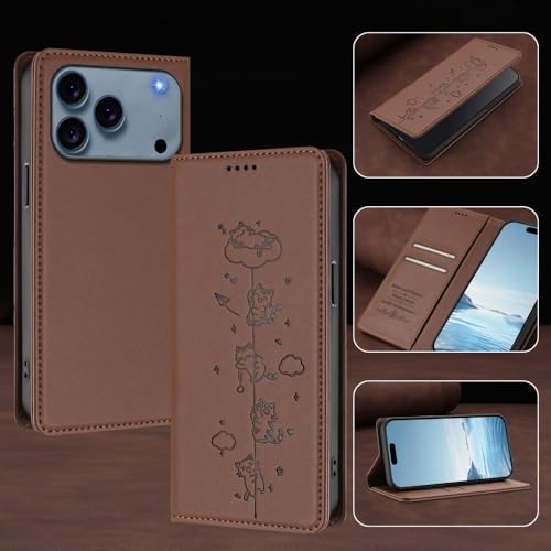 Protection Motorola G54 5G intégrale anti-rayure avec étui portefeuille chat - 4