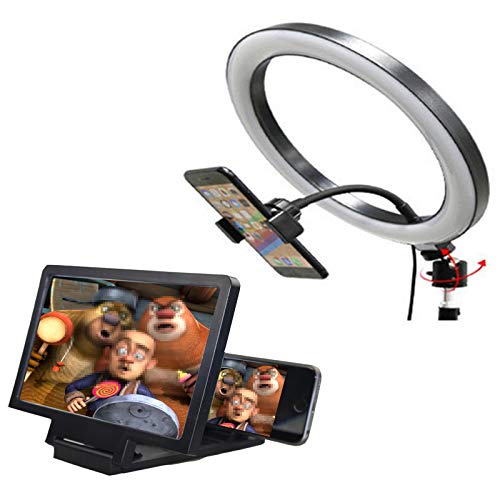 8/13 / 15in Ringlicht, Schönheitslicht füllen, DREI-Gang-Einstellung, Für Videokonferenzaufnahmen Aufnahme Makeup YouTube Tiktok,8in