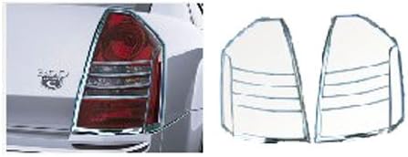 Custom Chrome Tail Lamp Cover compatible with Chrysler 300/300C 2004-2007 ; compatible with Dodge Charger 2005-2007