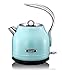 Produktbild KHAPP 15130009 - Retro - Premium Wasserkocher aus Edelstahl - Kabellos - 2025 Watt -1,20 Liter - Teekessel - (Light Blue)