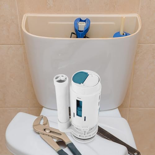 Válvula de descarga de inodoro para solucionar fugas en cisternas de 20 cm 6