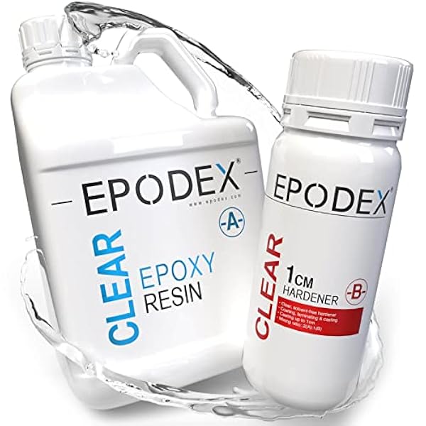 EPODEX® Resina epoxi 2K | Epoxi en altura de fundición 0-1 cm | Accesorios para arte, artesanía y resina epoxi | Resina de moldeo | Resina | Resina | Resina | Resina | Resina | Resina | Resina |