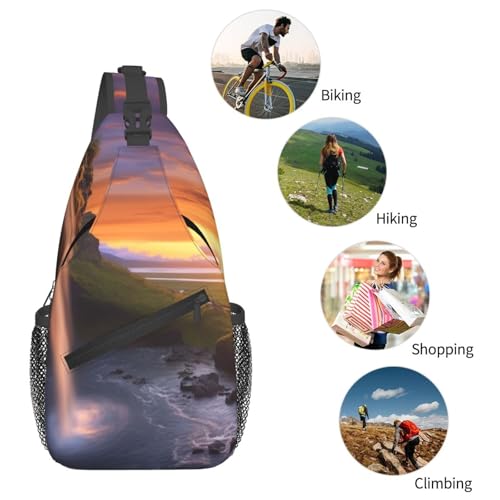 Bolso cruzado deportivo compacto negro para adultos miniatura 6