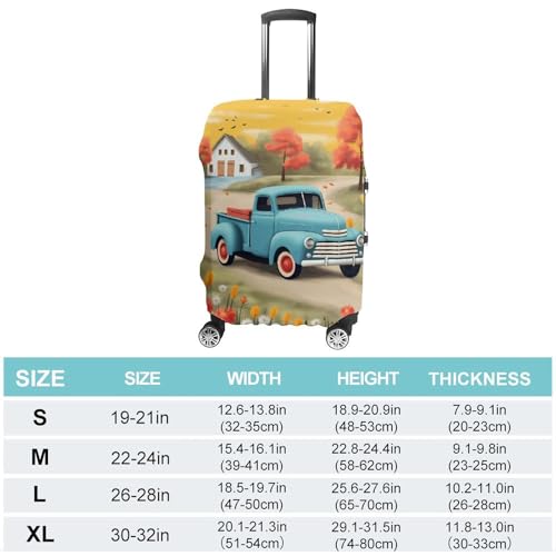 Travel Luggage Cover Washable Suitcase Cover Pickup Truck Fashion Suitcase Protector Carry On Luggage Covers Protector Suitcase Fits 19"-32" Luggage2