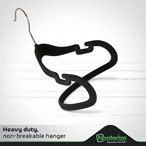 Neaterize Velvet Baby Hangers For Clothes - Heavy Duty Non Slip Velvet Kids Hangers Or Toddler Hangers For Closet thumb #3