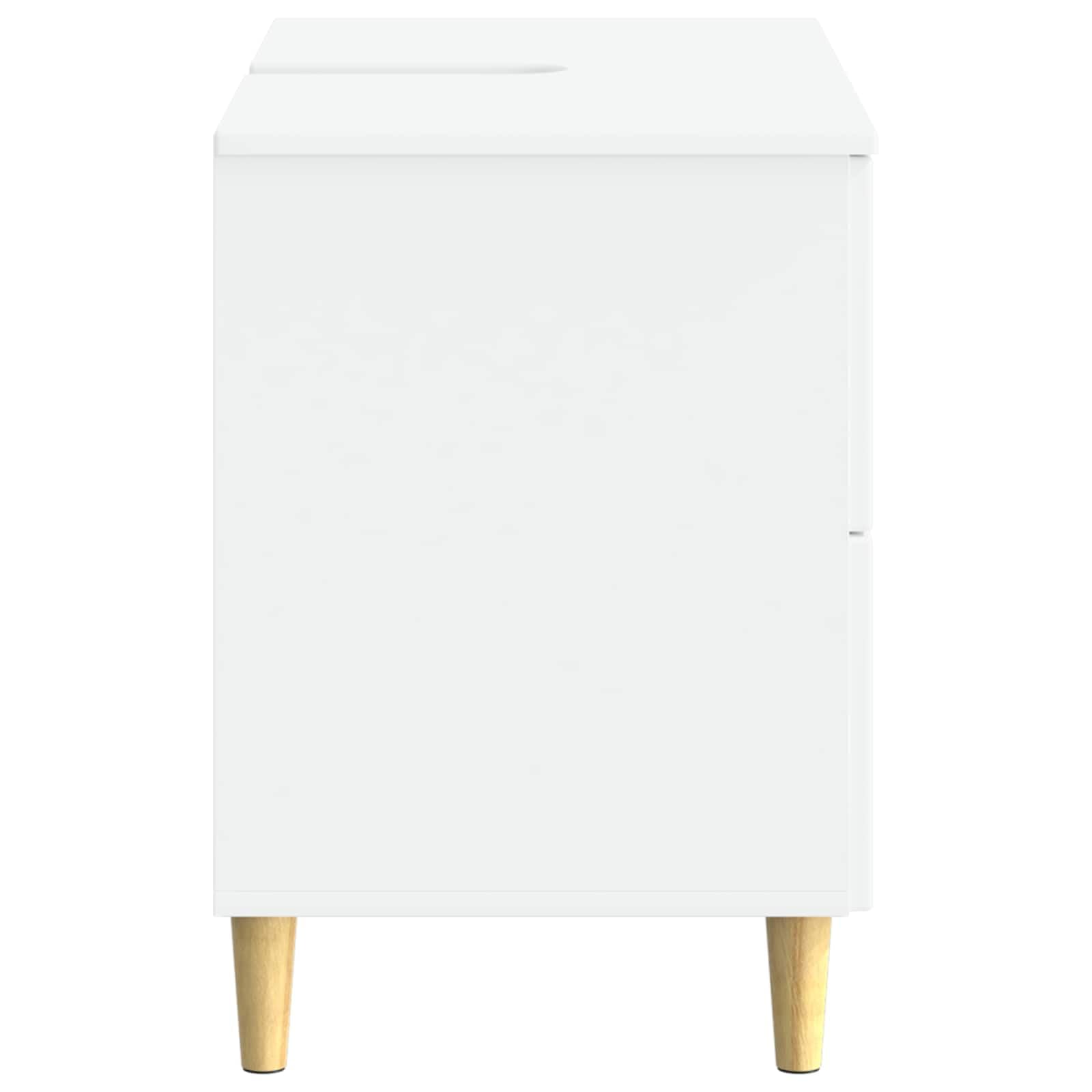 Szafka pod umywalkę Delft biała 82 x 41 x 59 cm materiał