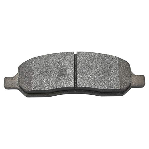 Image of TRQ Rear Brake Pad & Rotor Kit, with Chemical Kit Parking Brake Shoe Set Semi-Metallic Premium G-Coated Compatible with 2006-2010 Cadillac DTS