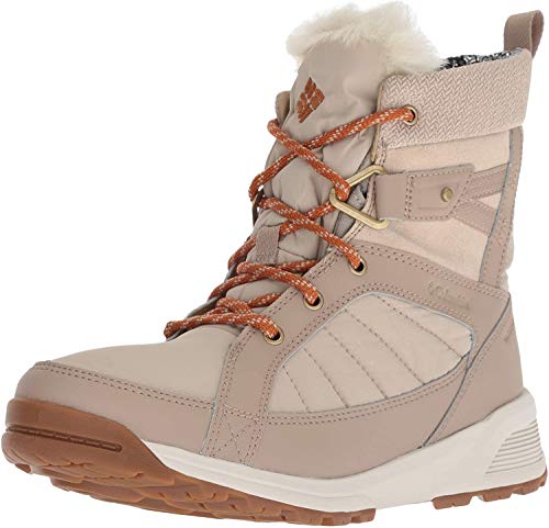 Columbia Women's Meadows Shorty Omni-Heat 3D Mid Calf Boot, Ancient Fossil, Bright Copper