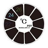 Aquarium Temperature Sensor - Stick On Fish Tank Gauge System, Accurate Reading Thermostat Device Kit, Axolotl Turtle Habitat Monitoring Equipment | Water Environment Control Clear Display Durablee