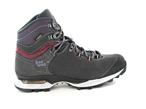 Hanwag Tatra Light Lady GTX, Damen Trekking- & Wanderstiefel, Schwarz (Asphalt/Dark Garnet 064356), 37 EU (4 UK)