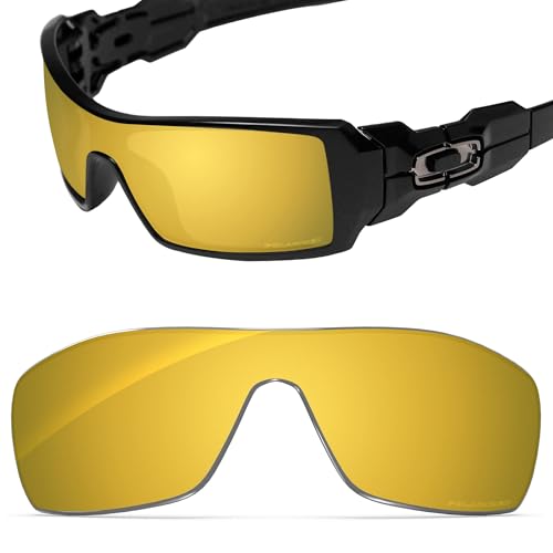 Image of Performance Replacement Lenses Compatible with Oakley Oil Rig, Polarized, UV Protection, Anti-Scratch