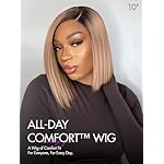 LUVME HAIR Bob Wig 100% Human Hair Wigs Glueless Lace Front 200% Density 10 Inches Ash Blonde Bob, Pre Cut Plucked Hd Lace Short Wig Ready To Go Natural Color Straight Bleached Knots Side Part - Image 2