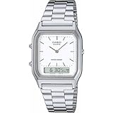 [カシオ] CASIO アナデジ ANA-DIGI クオーツ 腕時計 ヴィンテージシリーズ AQ-230A-7DMQ ユニセックス デュアルタイム ホワイト 海外モデル [並行輸入品]