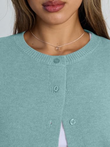 Image of Trendy Queen Cropped Cardigan Sweaters for Women Lightweight Y2k Fall Outfits Spring Fashion Clothes 2026