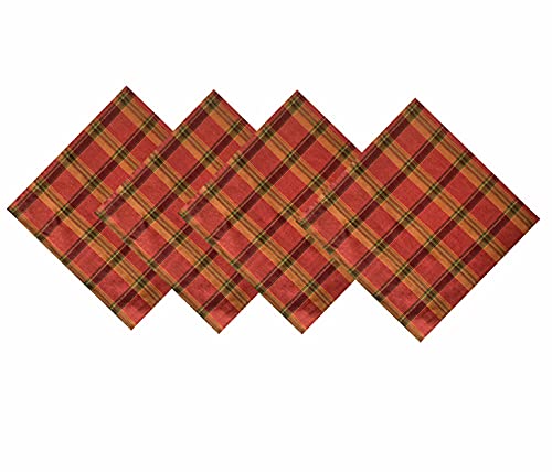 Servilletas de Tela Lintex Shimmer Plaid, Set de 4 miniatura 1