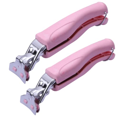 HengDu 2 Pack Anti-Scalding Stainless Steel Kitchen Tongs, Pink, 17*5cm, 2 Pieces
