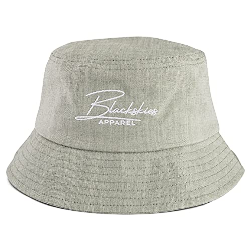 Blackskies® EOS Bucket Hat | Hommes Femmes Unisexe Chapeau de pêcheur Chapeau de Soleil Jeans Denim Vert