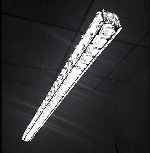 Lustre suspension cristal 70cm pour illuminer la table de votre restaurant ou salon