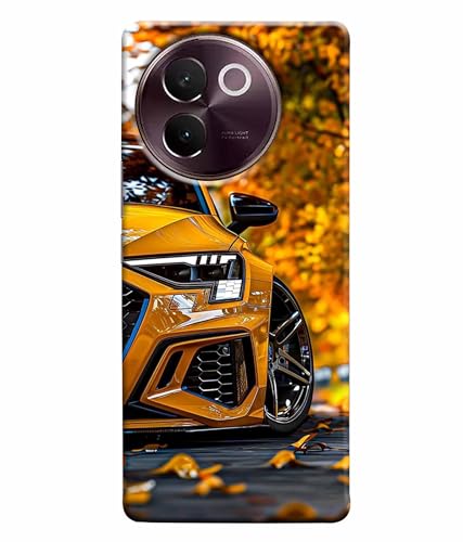 Image of Racing Car Rider Printed Hard Back Case Cover & Compatible for Vivo V30E 5G | V2339 (Multicolor) - D1815