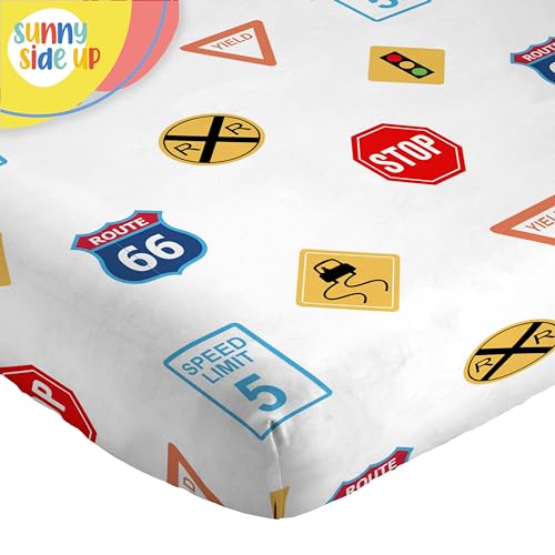 Image of Sunny Side Up On The Go Full Sheet Set - 4 Piece Kids Bedding Set Includes Pillow Cover - Super Soft Vehicles Microfiber Sheets