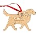 Golden Retriever Ornament Personalized Puppy's First Christmas 2025 Wood Dog Handmade
