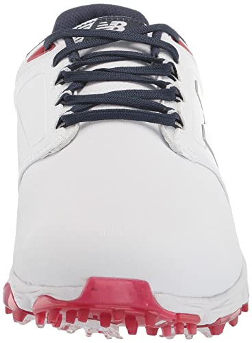 New Balance Men's Striker V3 Golf Shoe, White/Blue/Red, 10.5 #TOP1