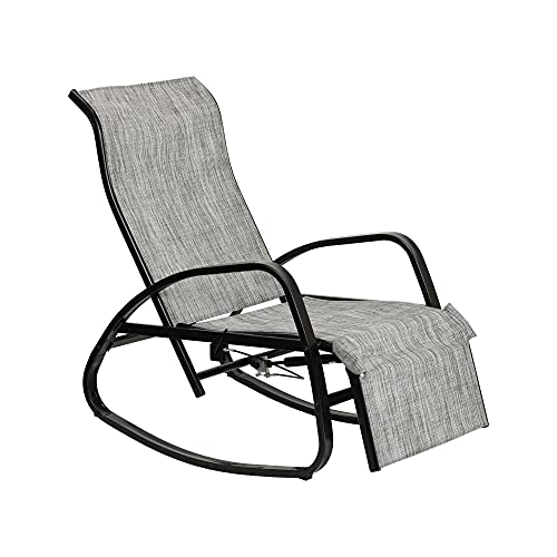 Totò Piccinni Sedia Poltrona GALAXY a dondolo regolabile con sistema idraulico (Grigio, Senza...