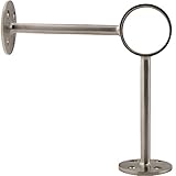 KegWorks 90˚ Degree Post Foot Rail Bracket - Brushed Stainless Steel - For 2