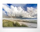 Atemberaubendes Nordsee Panorama Leinwand-Bild 120x80cm, 